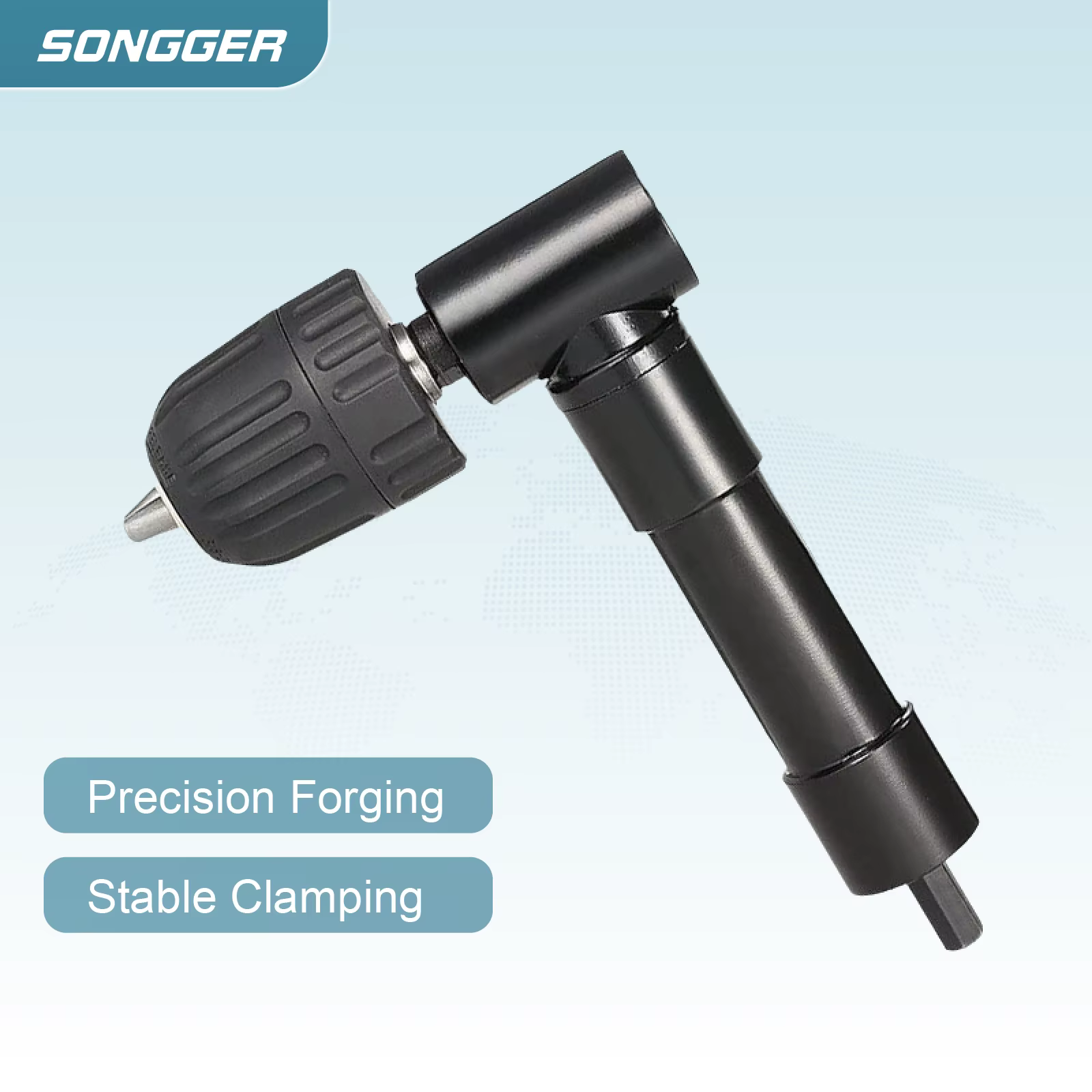 Adaptateur de Perçage Angle Droit 90° Mandrin 0.8-10mm Outil pour Espaces Étroits