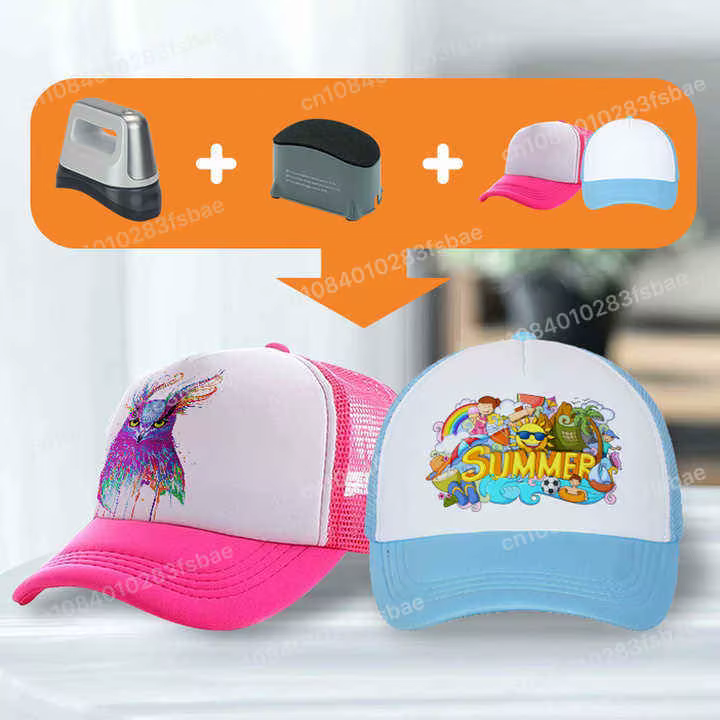 Presse à chaud portable pour casquettes, presse à chaud compacte pour casquettes pour des designs personnalisés