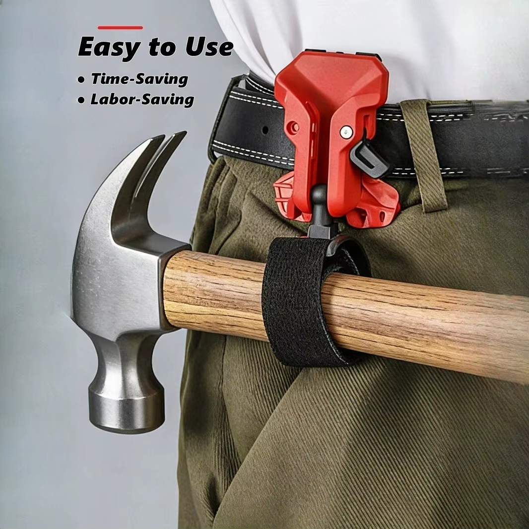 Support de perceuse auto-serrant portable avec clip ceinture à dégagement rapide