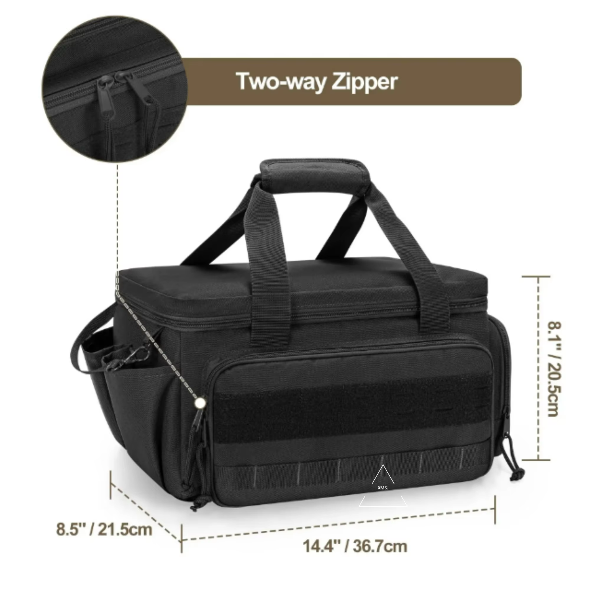 XMSJ – sac à outils tactique robuste de 14 pouces