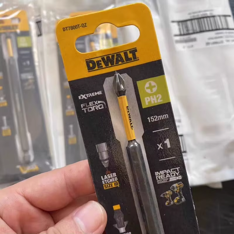 Embout de tournevis à percussion DEWALT DT7800T 152 mm PH2 FlexTorq, extrêmement durable, pour visseuses à percussion