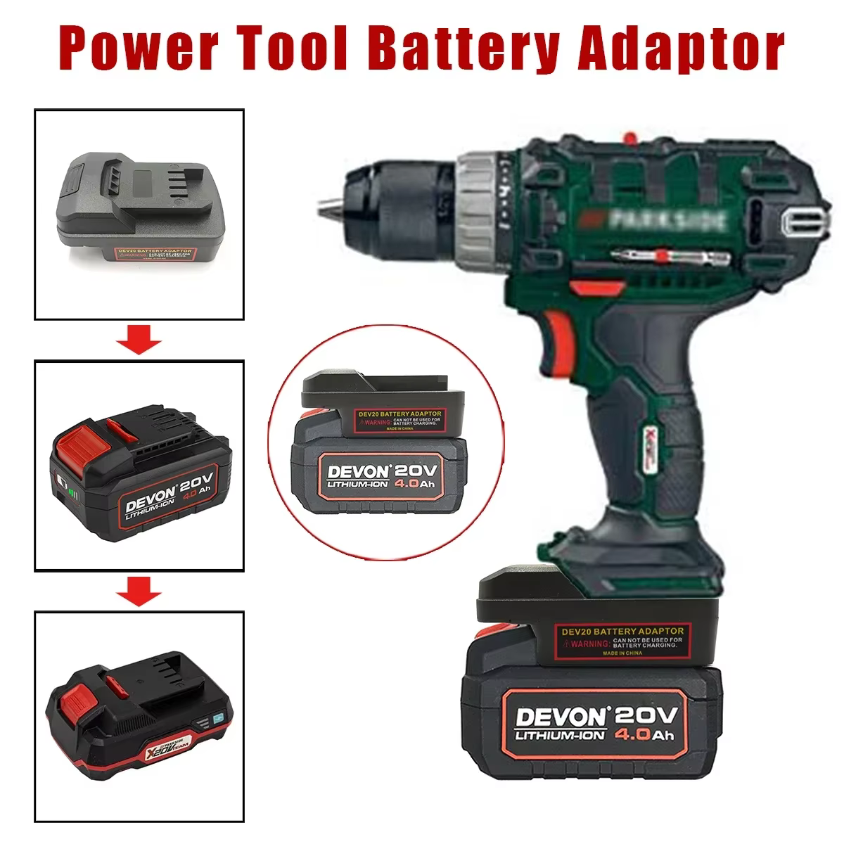 Pour Devon 20V Batteries Lithium-Ion pour Parkside 20V batterie