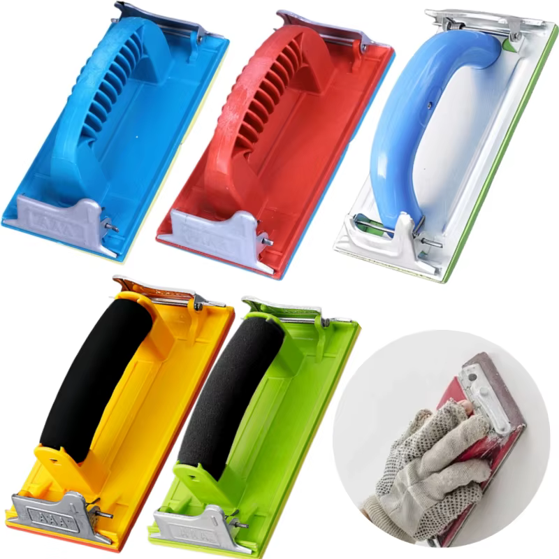 Support de papier abrasif avec poignée ergonomique