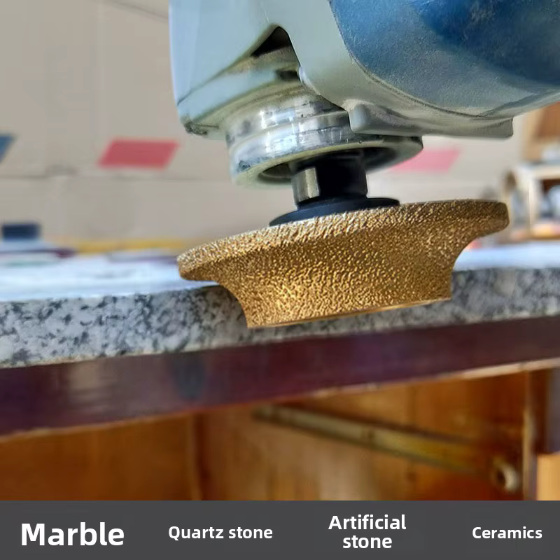 Meule diamantée brasée pour meuleuse d'angle