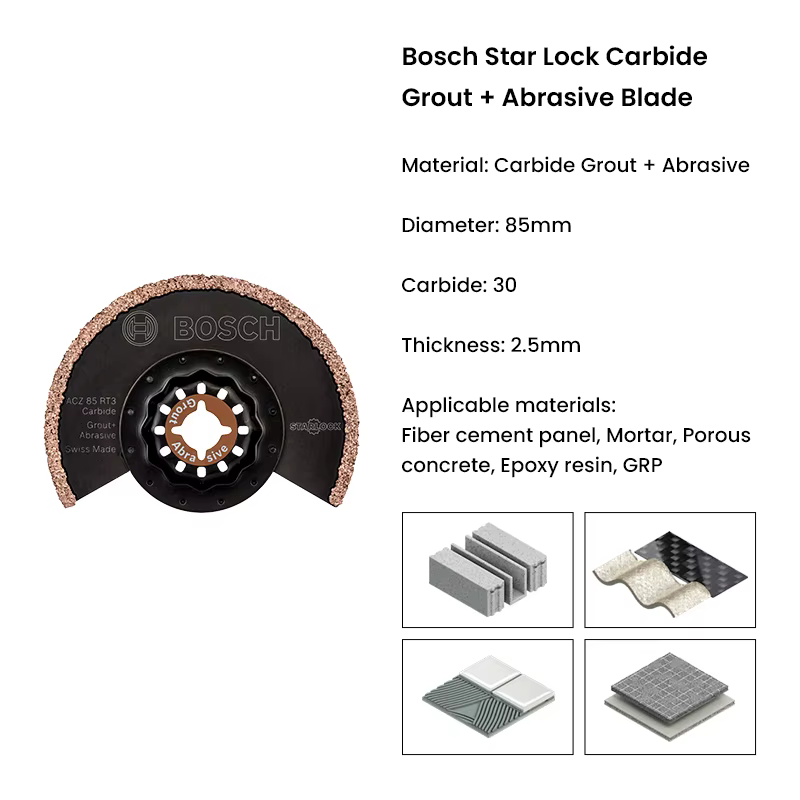 Bosch Starlock Accessoire Bois Pvc En Plastique Lame De Scie À Découper En Métal
