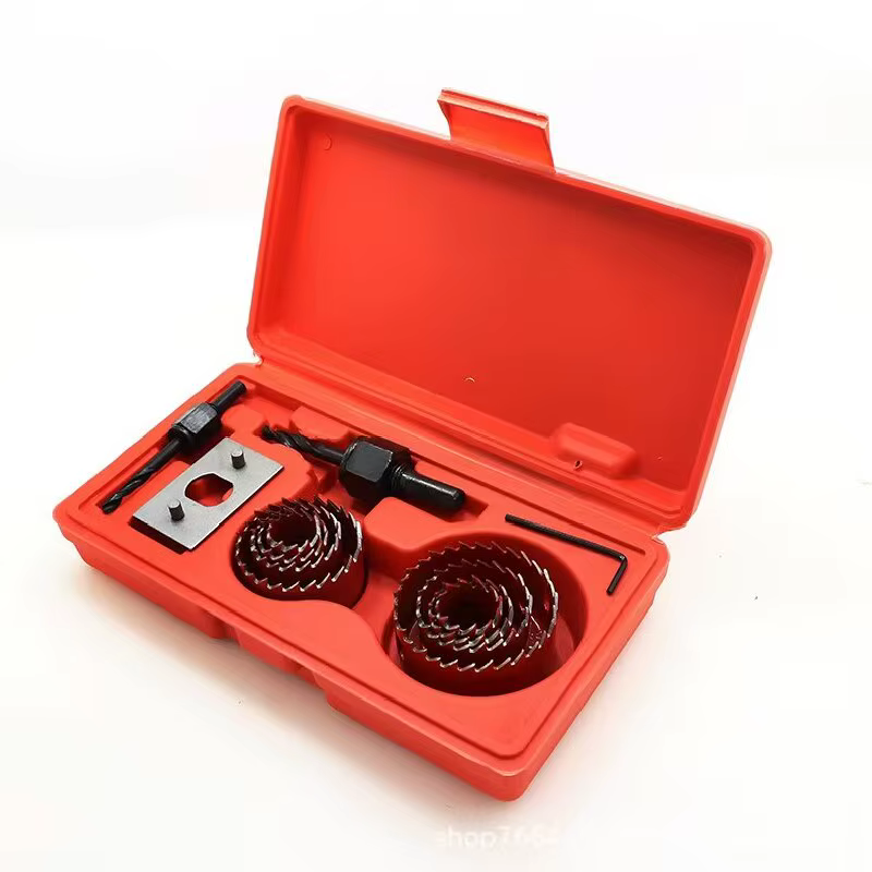 Kit de scie cloche rouge professionnelle-ensemble de forets à bois pour cloisons sèches