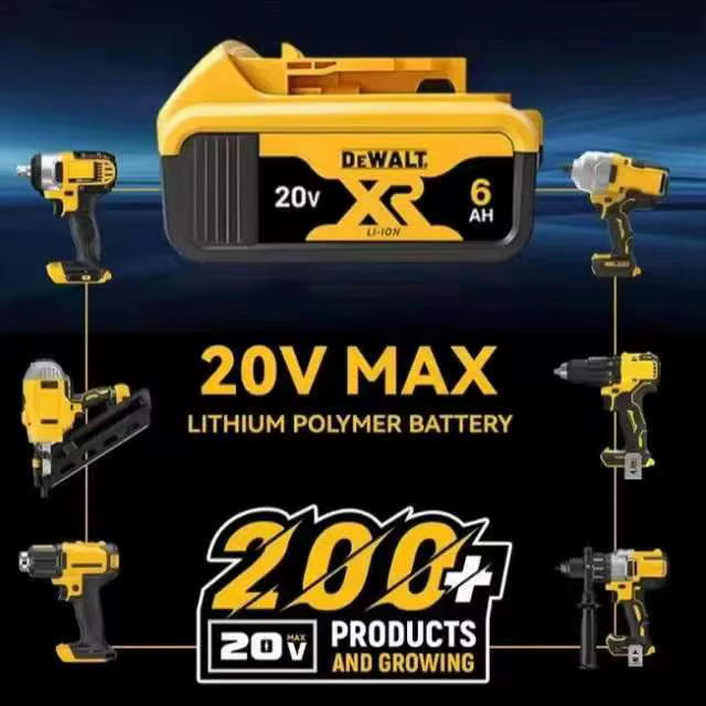 Batterie d'origine DeWalt 6.0Ah/5.0Ah 20V remplaçable DCB184 DCB200 DCF892 DCF845 DCF850 DCF911 DCD800 DCD805 pour outils