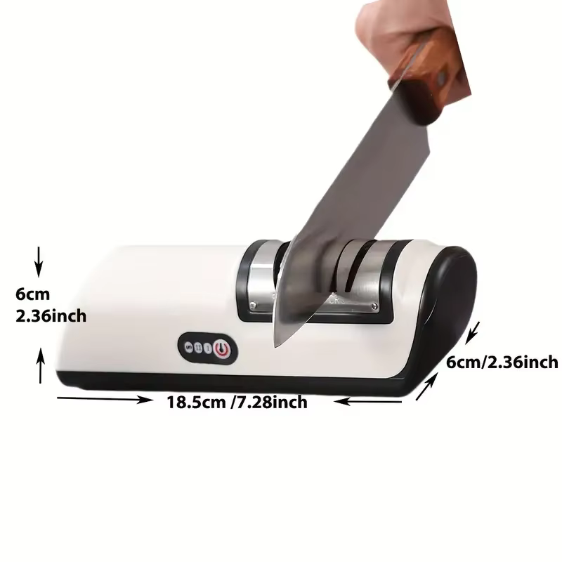 Aiguiseur de couteaux électrique multifonctionnel antidérapant, aiguiseur de couteaux professionnel automatique de petite taille, outils d'affûtage rapide pour la cuisine