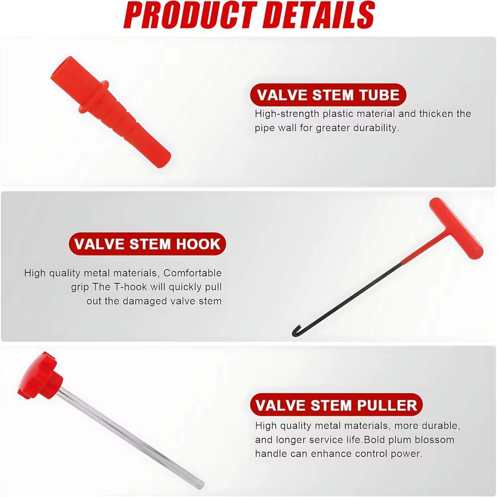 Nouvel ensemble d'outils pour valve de pneu de voiture, extracteur de noyau de valve, outils de remplacement rapide pour remplacer les valves qui ont des fuites
