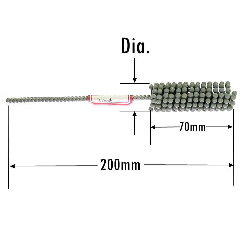 Brosse de polissage de forage pour le meulage de tubes de tuyaux