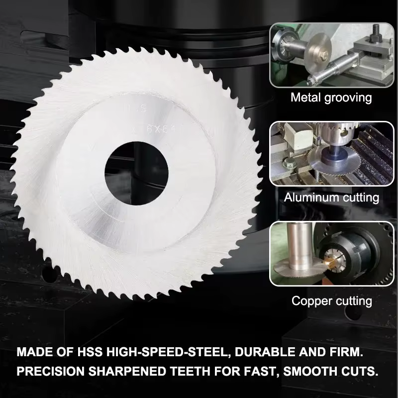 Lame de Scie Circulaire en Acier HSS pour Fraisage CNC