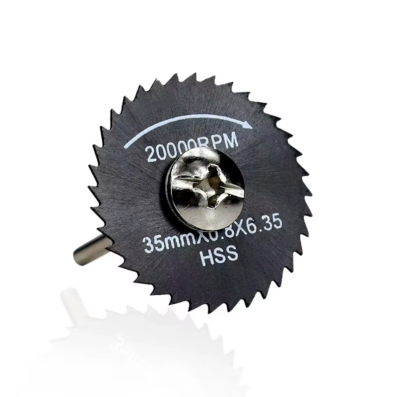 CMCP HSS Mini Lame de Scie Circulaire 22/32/35/50mm Avec 3.175mm Mandrin Bois/Métal Disque De Coupe Pour Dremel Outil Rotatif