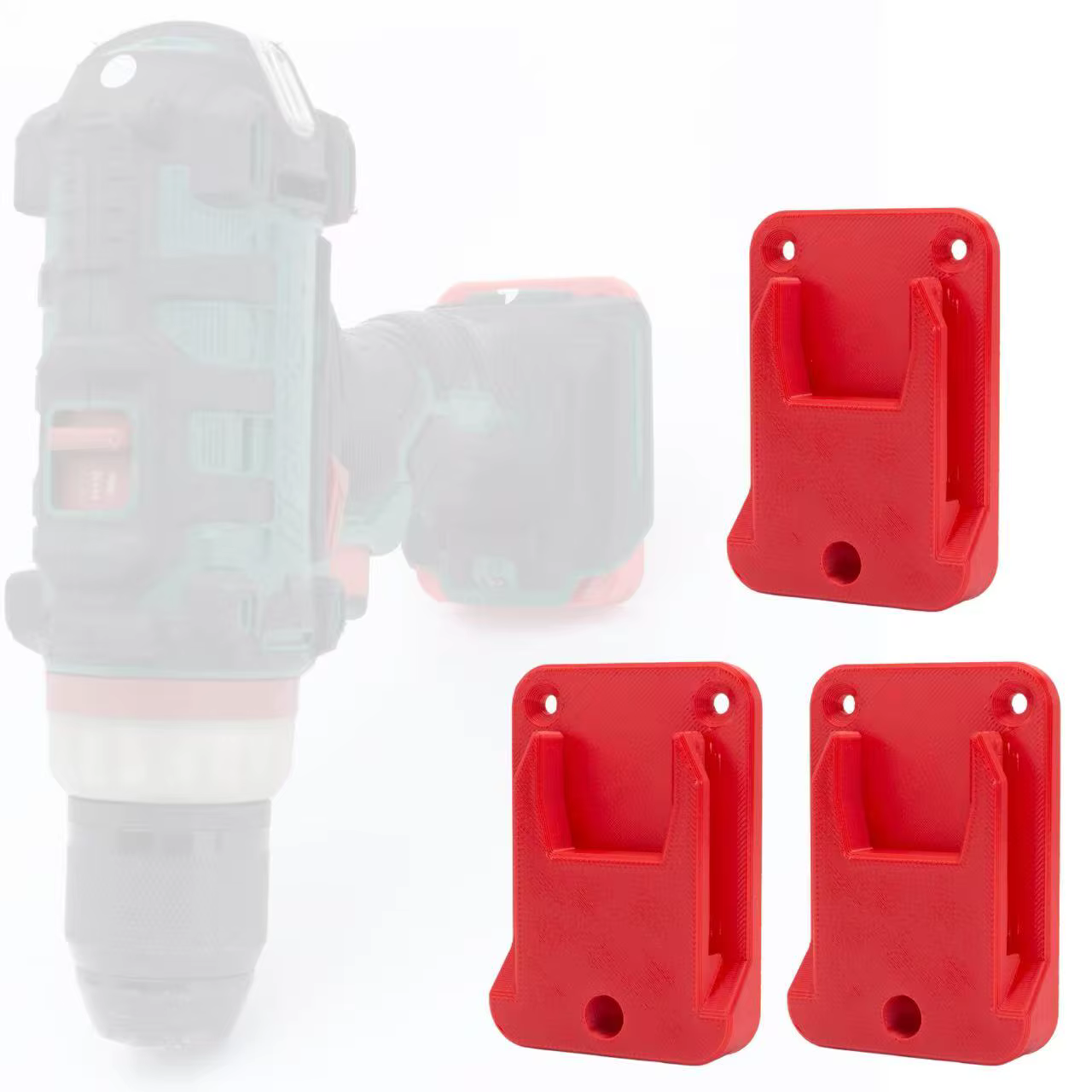 Lot de 3 supports muraux pour perceuse Lidl Parkside