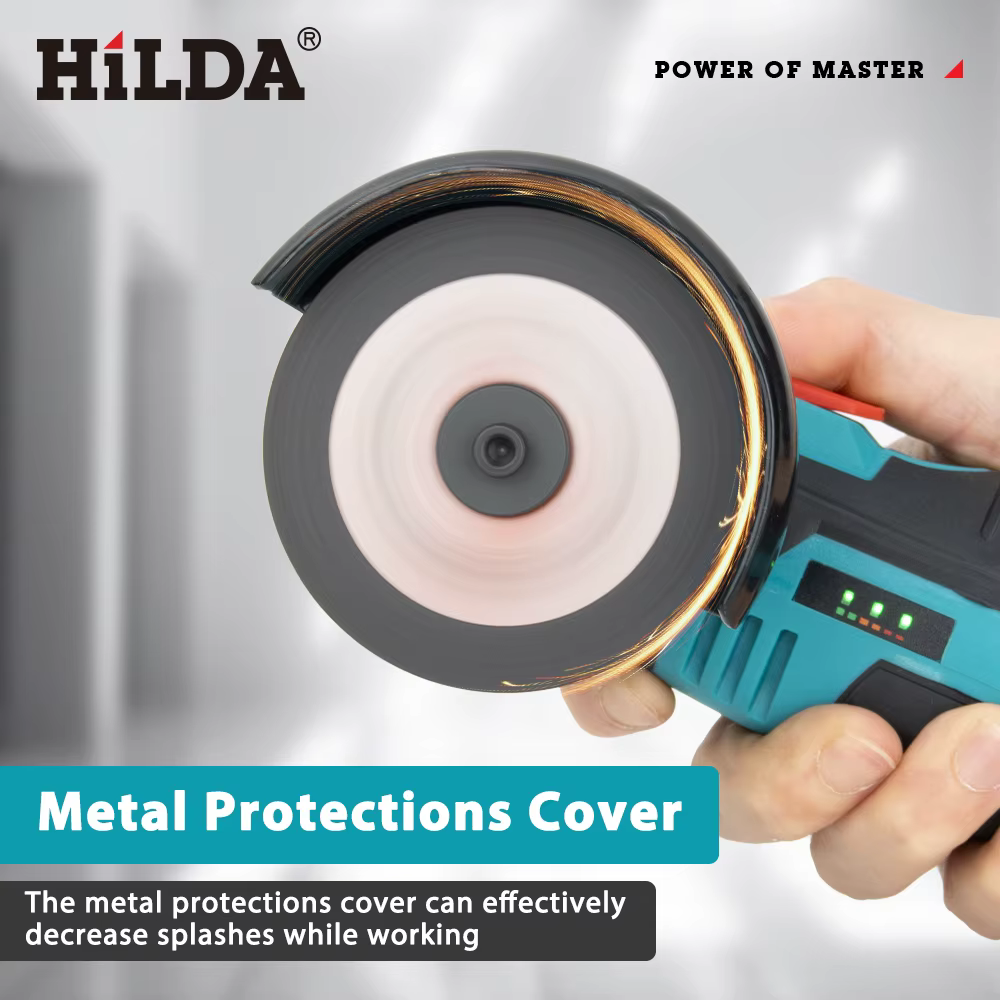 HILDA 125mm meuleuse d'angle sans brosse et brossée rectifieuse sans fil coupe 12V