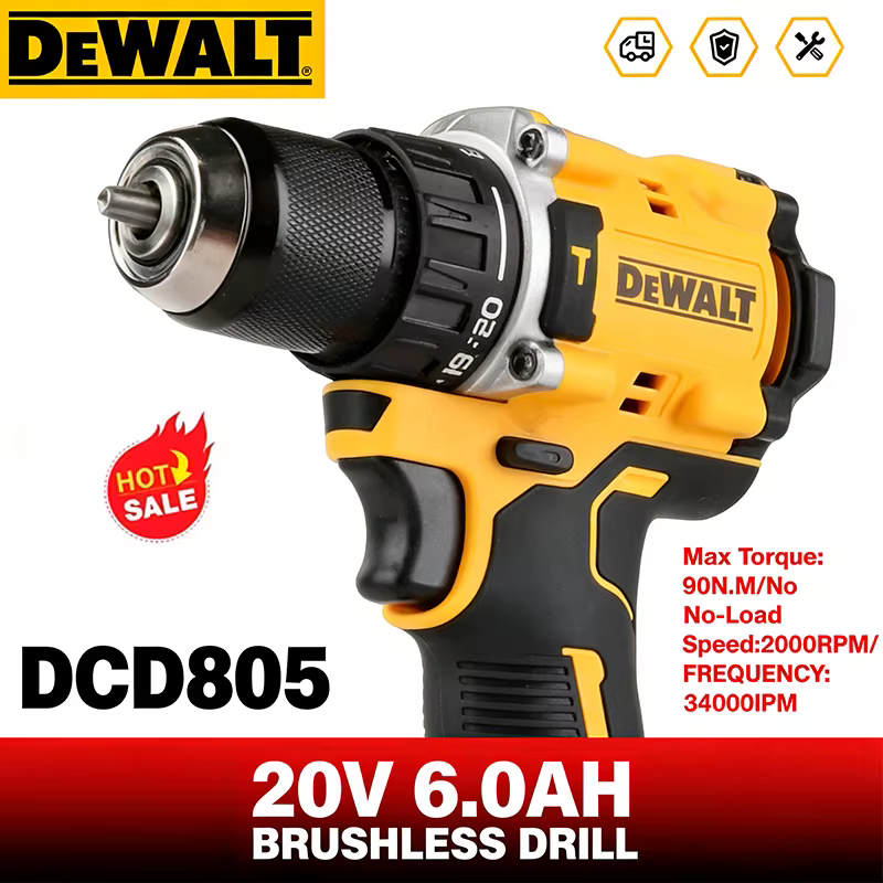 Perceuse-visseuse sans fil DEWALT DCD805 20V MAX XR