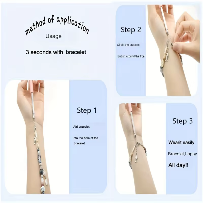 Outil d'aide à la pose de bracelets et bijoux