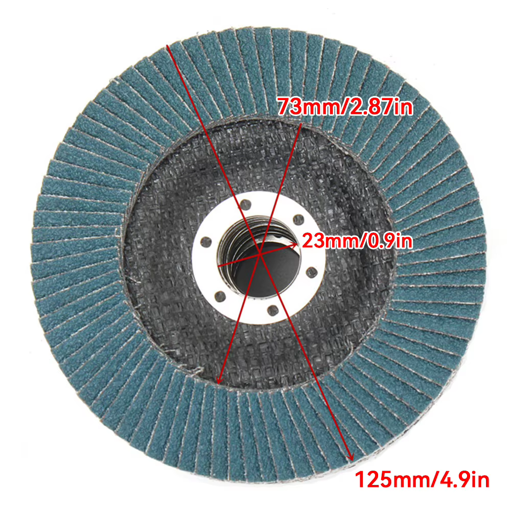 40/60/80120 disques à lamelles 125mm meuleuse d'angle