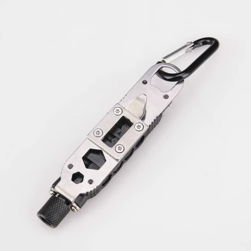 Mini tournevis multifonctionnel - Outil de porte-clés EDC portable