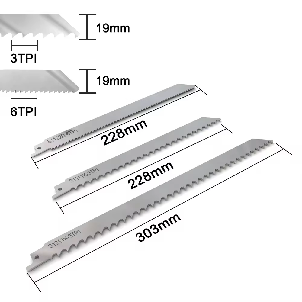 Lames de scie alternative en acier inoxydable