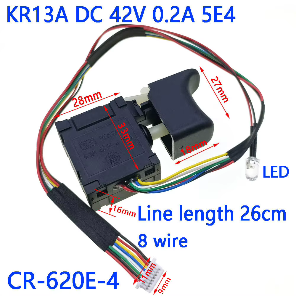 Perceuse électrique DC 36V 42V 60V