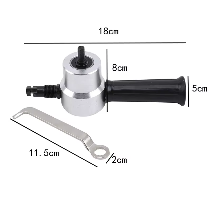 Perceuse électrique fixation plaque de Modification poinçon ciseaux tôle grignoteuse coupe réglable