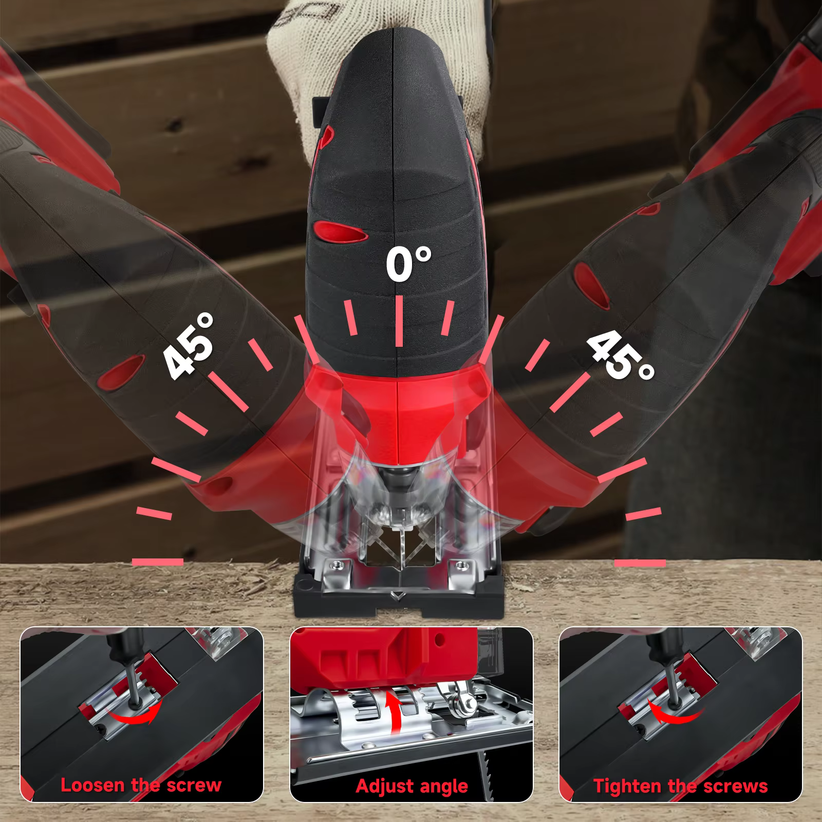 Scie sauteuse électrique pour batterie Milwaukee 18 V 2700 tr/min vitesse variable 3 positions réglage orbital outil