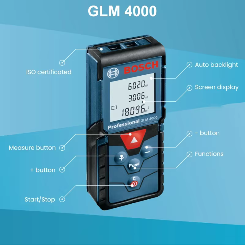 Bosch 40M télémètre Laser GLM 400/4000 Multi Modes
