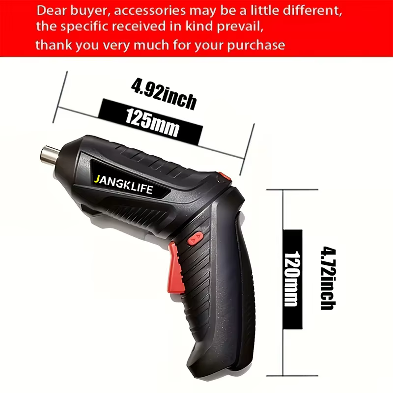 JANGKLIFE tournevis électrique batterie tournevis sans fil Rechargeable puissant Impact tournevis sans fil perceuse