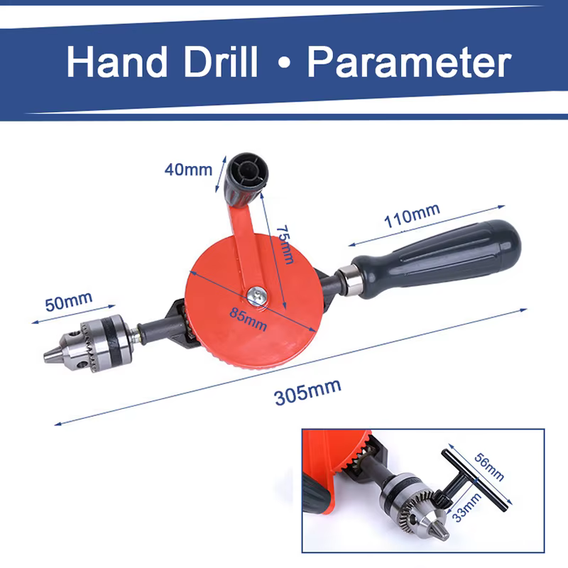 Perceuse à main 1/4 "3/8"