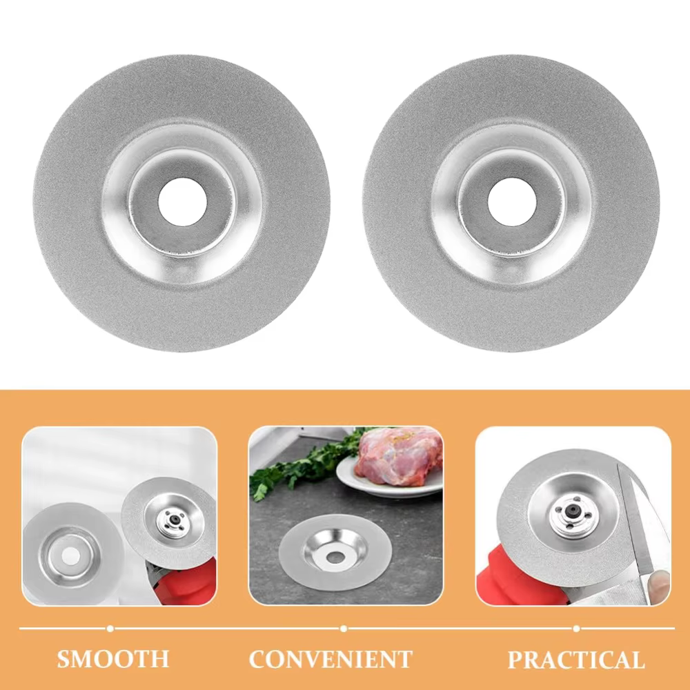 1pc diamant roue d'affûtage 100mm émeri disque d'affûtage disque abrasif 400-1000 grain pour meuleuse d'angle cuisine ciseaux outils