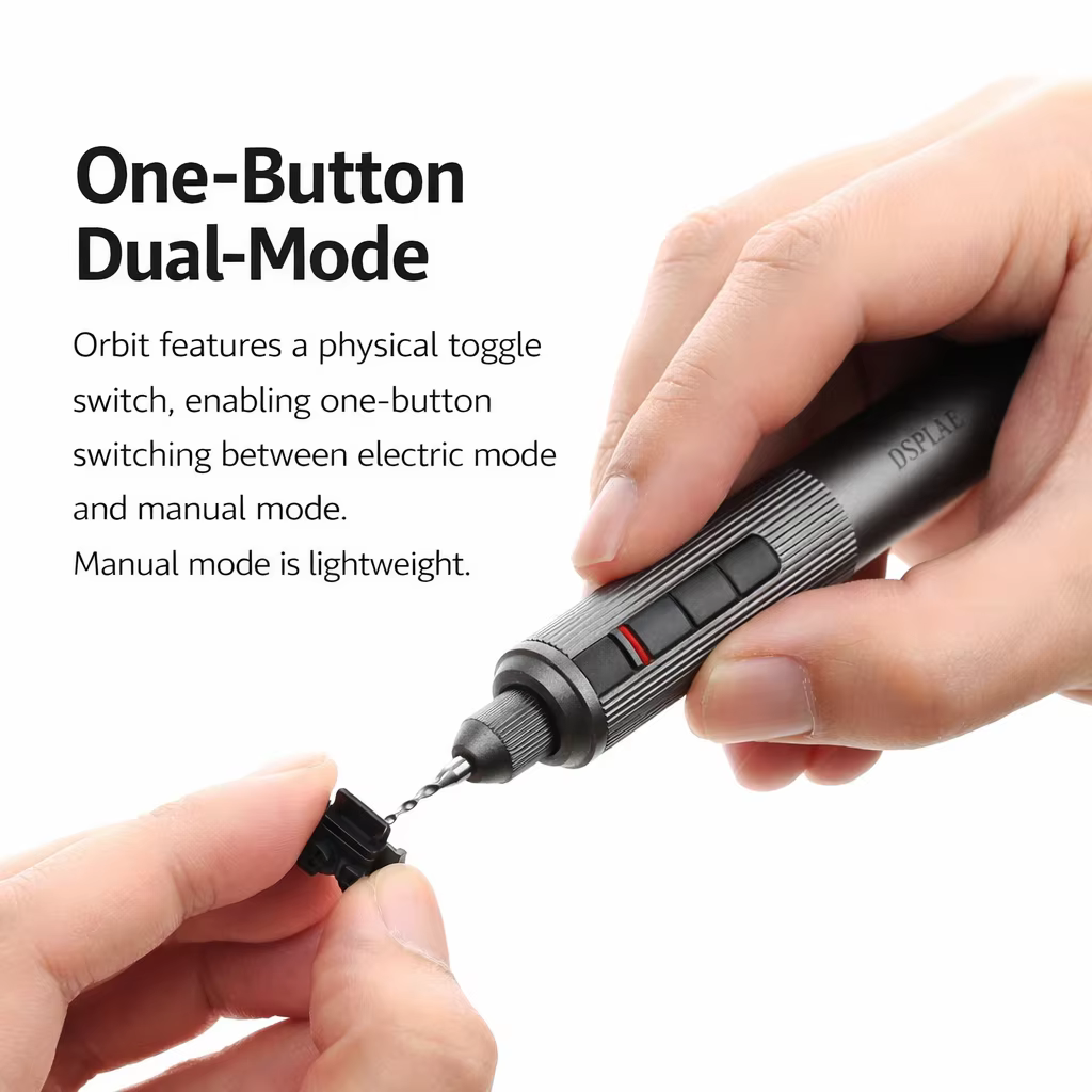 DSPIAE AT-ED01 Perceuse-visseuse électrique orbitale pour le perçage de plastique