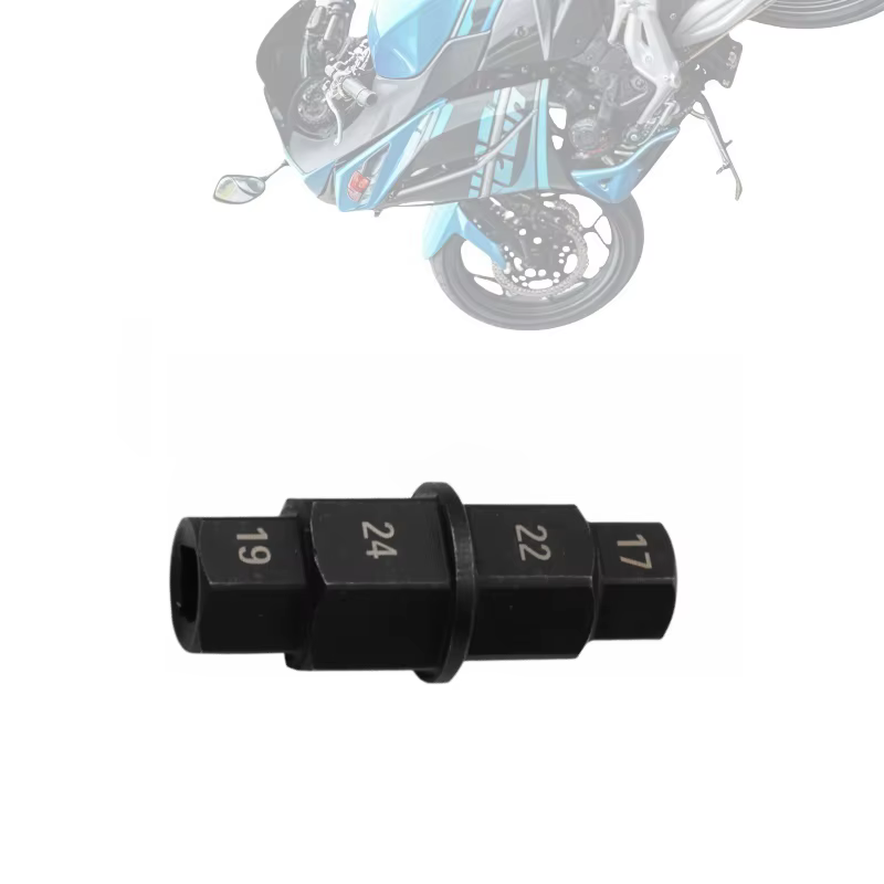 Kit d'outils de réparation de moto à axe hexagonal 4 en 1 de 3/8 pouces robuste-acier cr-v antirouille pour douilles