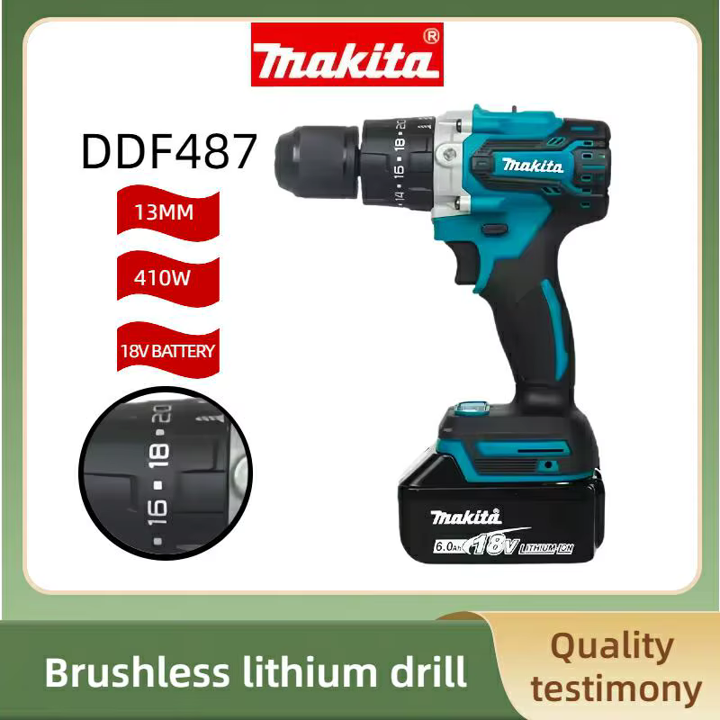 Makita DDF487 Perceuse sans fil 13 mm 18 V sans balais