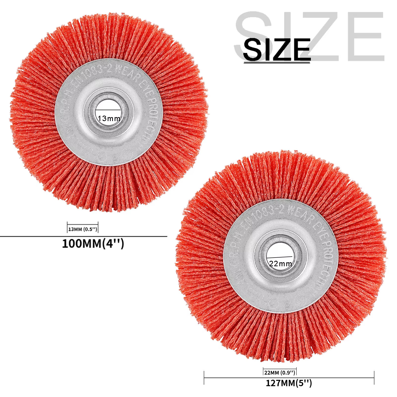 Meuleuse de brosse à roue en Nylon de 4 "5"