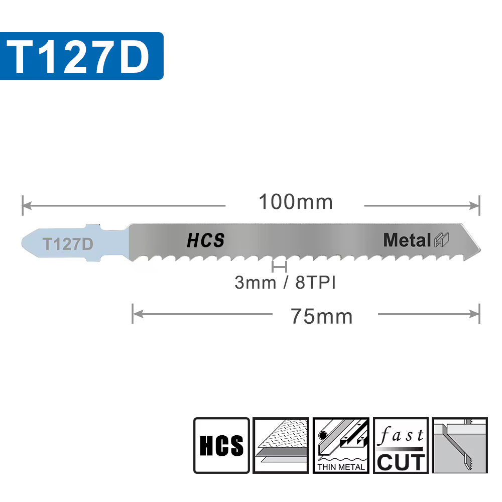 XUCHUAN Lame De Scie Sauteuse 5/10PCS T101BR Jigsaw Lames Ensemble T Tige Bois Assortiment
