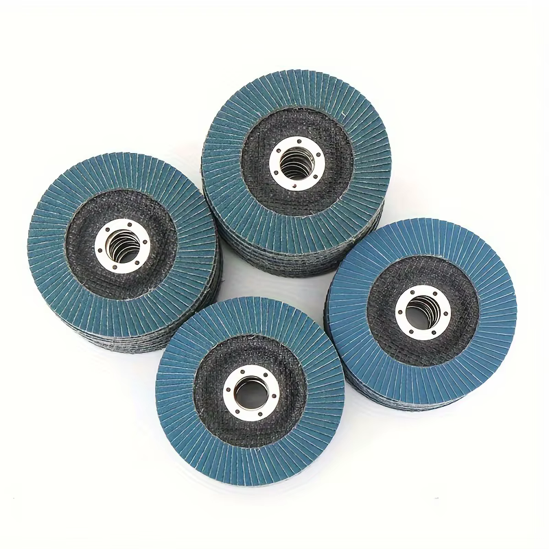 6 disques abrasifs métalliques de 125 mm pour meuleuse d'angle
