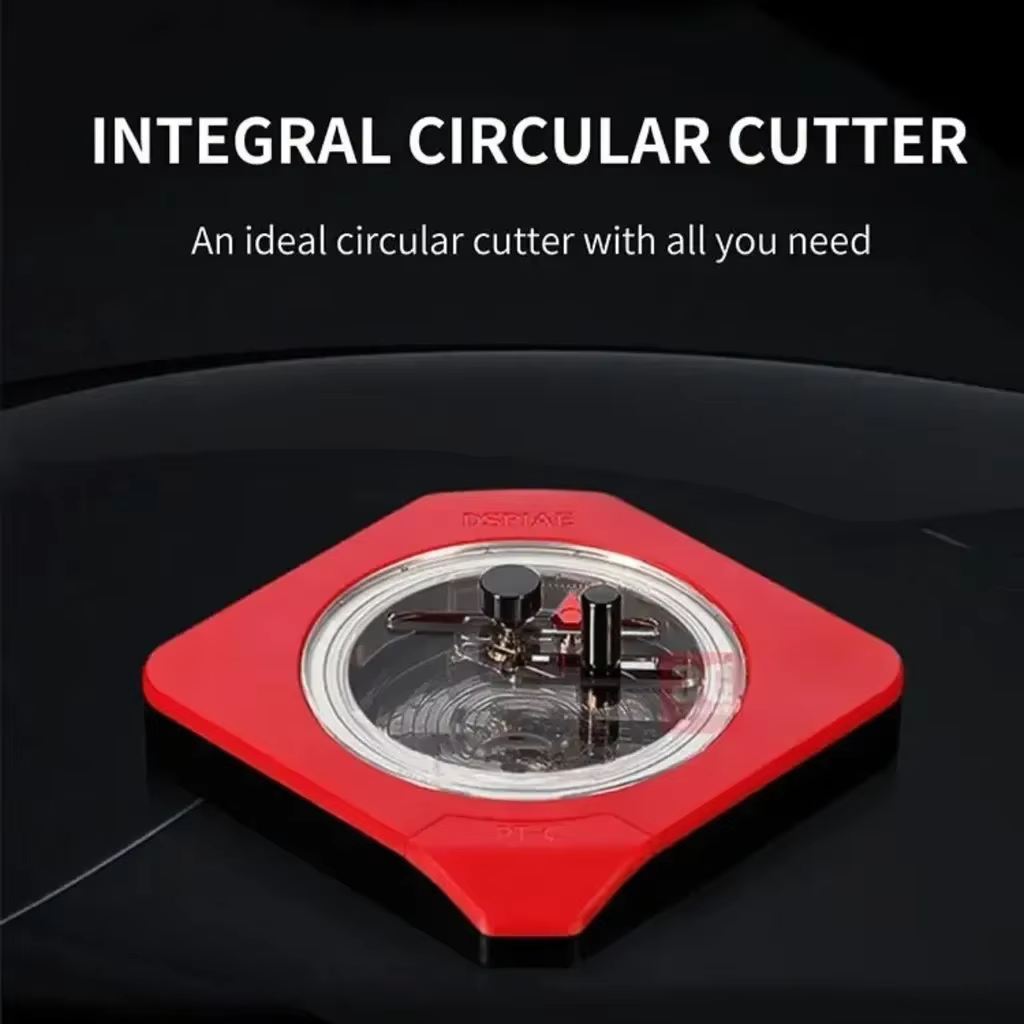 DSPIAE PT-C coupe circulaire intégrée modèle en plastique rouge pour outil de fabrication Gundam foret