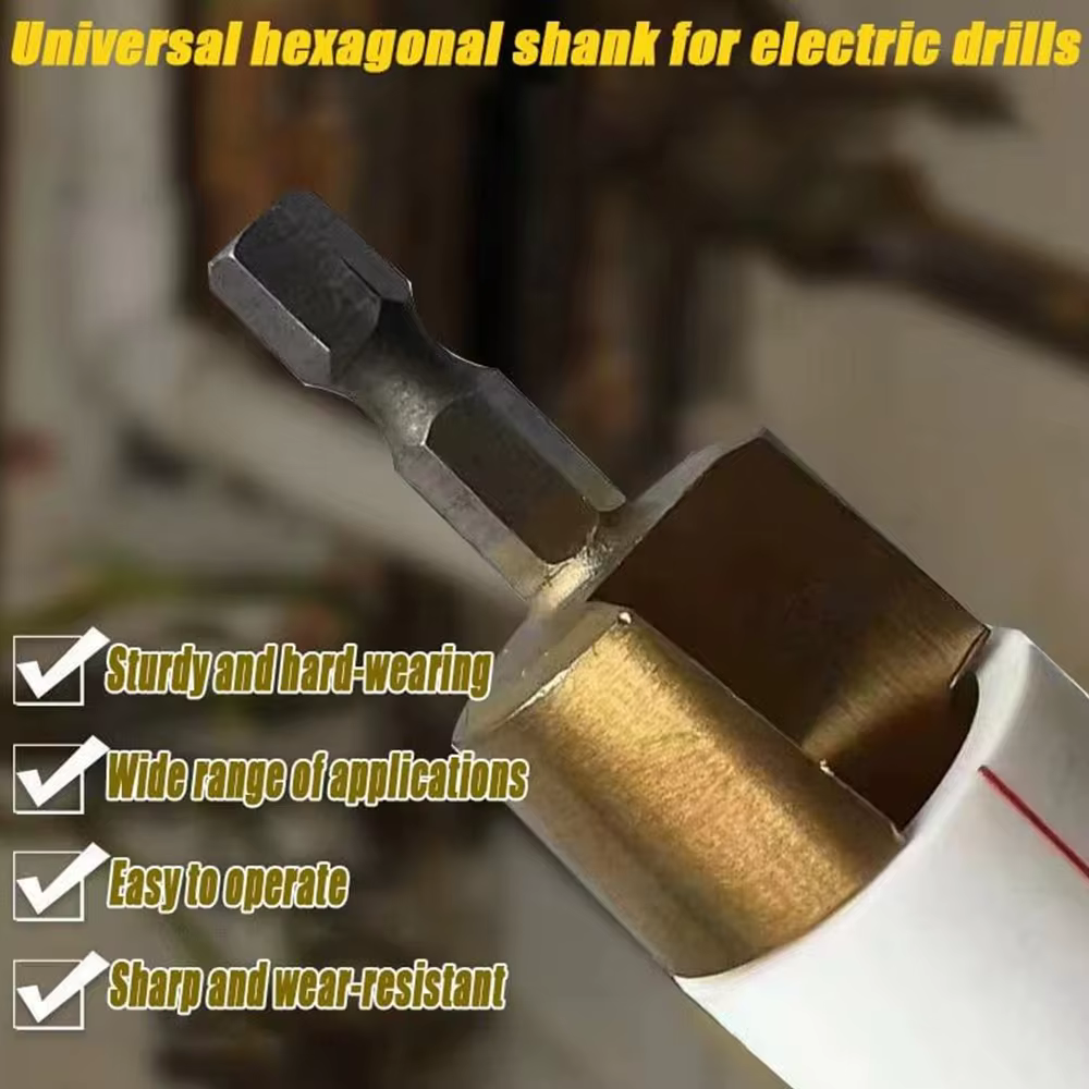 Foret d'élargissement hexagonal PPR 24-31/18-24/15-19 pour tuyaux d'eau/électricité