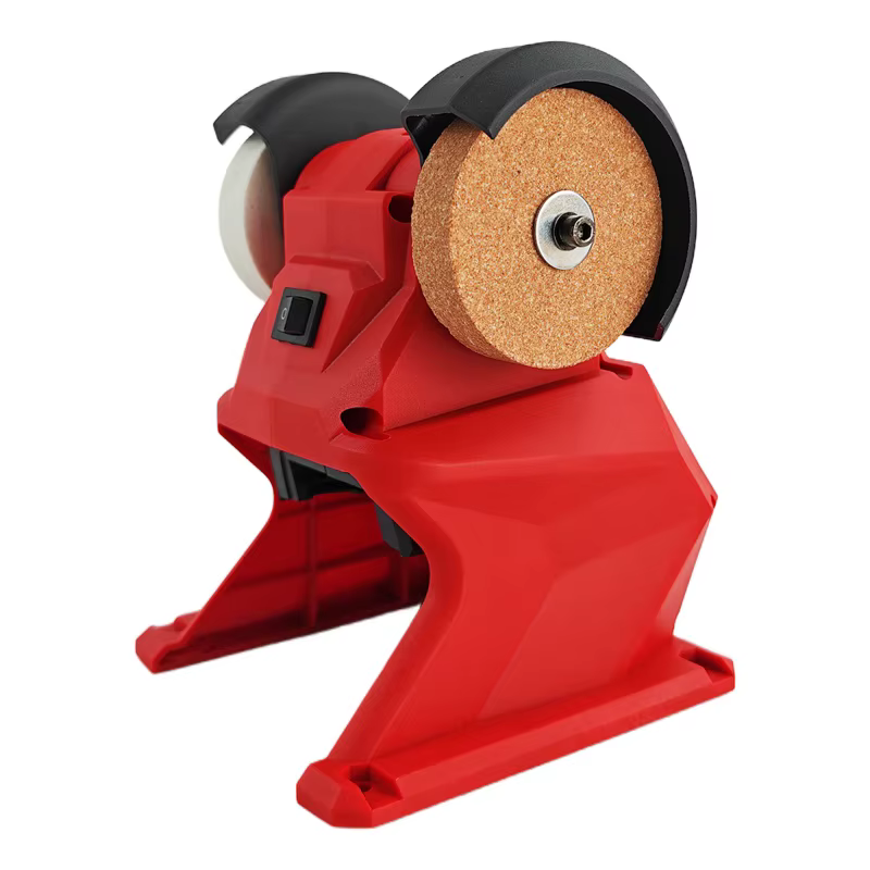 Meuleuse de banc électrique Meuleuse double sans fil pour polissage et affûtage de couteaux, compatible avec les outils électriques Milwaukee M18 à batterie