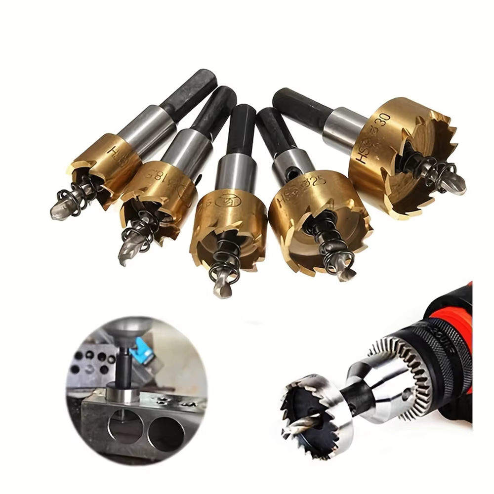 JENTORIX 5 pièces, ouvre-trou en acier rapide de 16-30 mm