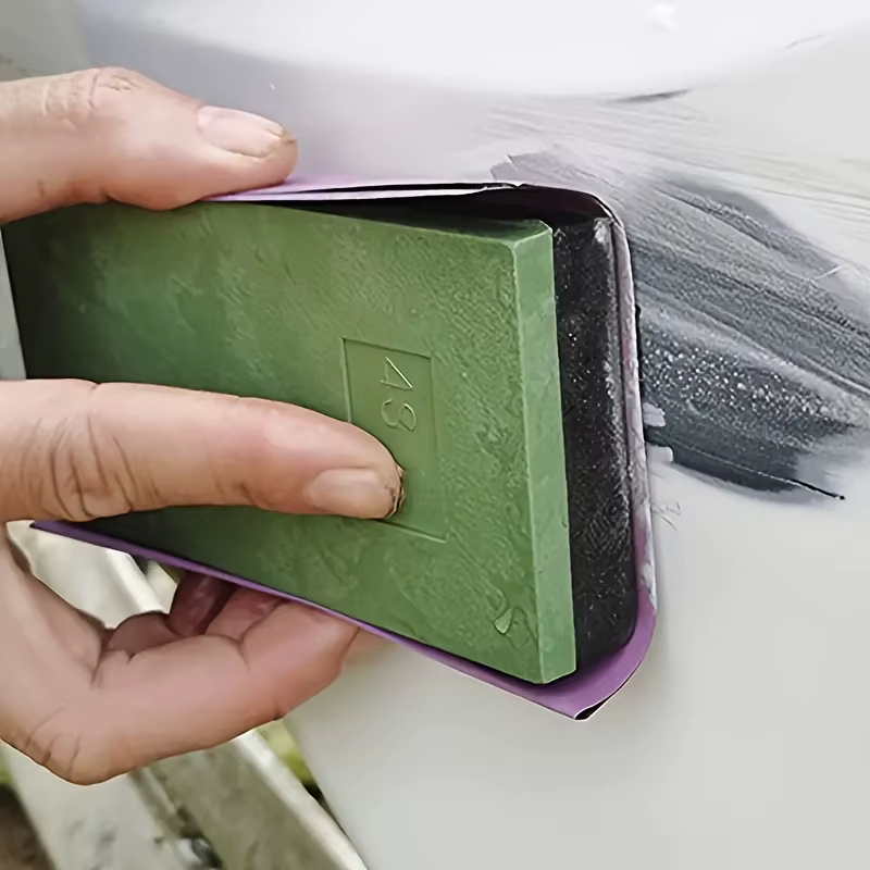 Ponceuse manuelle polyvalente avec support pour papier de verre - Idéale pour le travail du bois