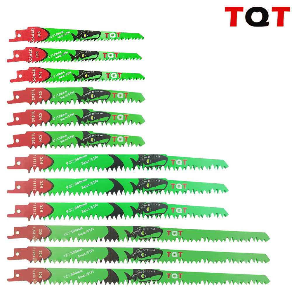 10 lames de scie sabre longues de 6-9