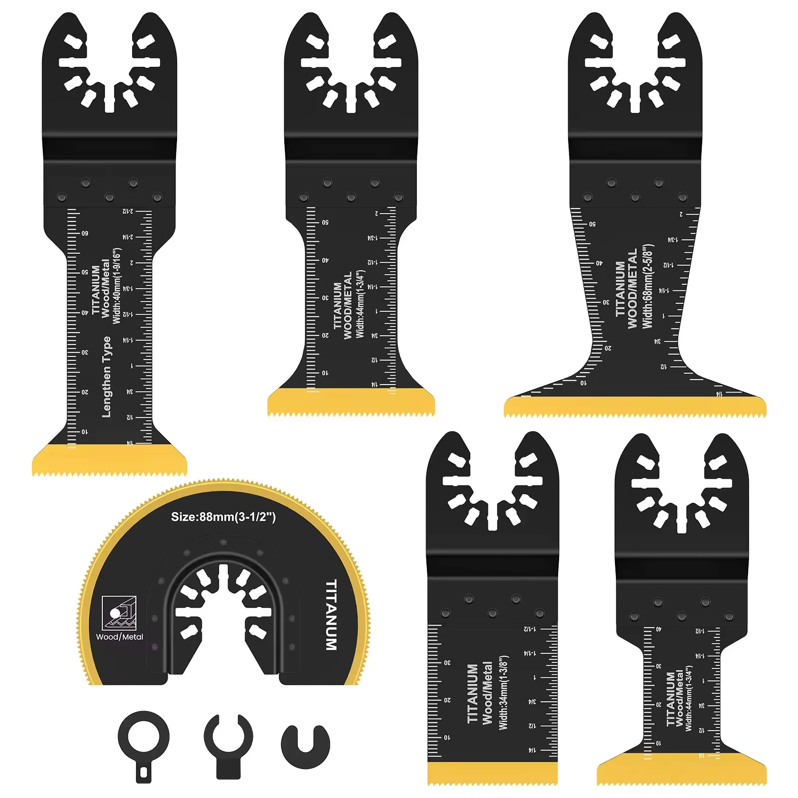 Kit de lames de scie oscillantes en titane