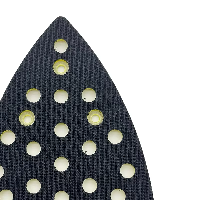Tampon de polissage 100x148 mm avec 32 trous pour ponceuse triangulaire