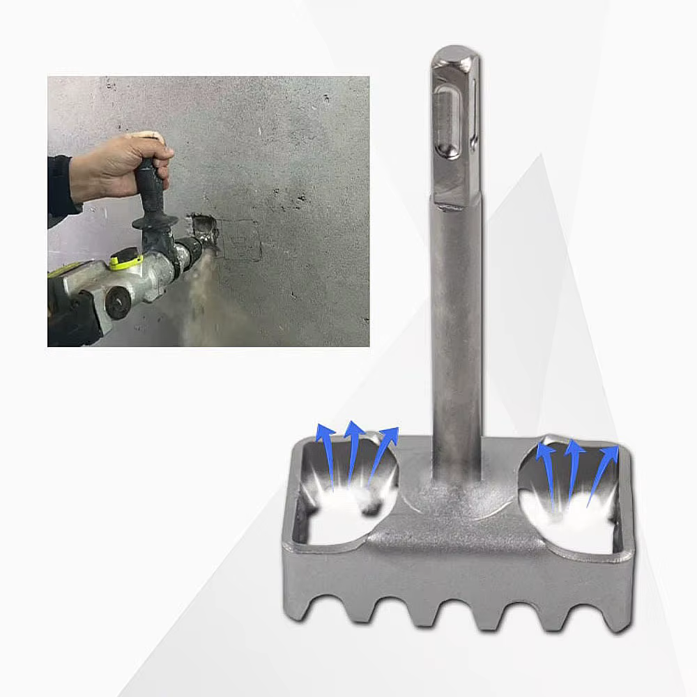Ouvre-trou carré pour marteau perforateur SDS Plus