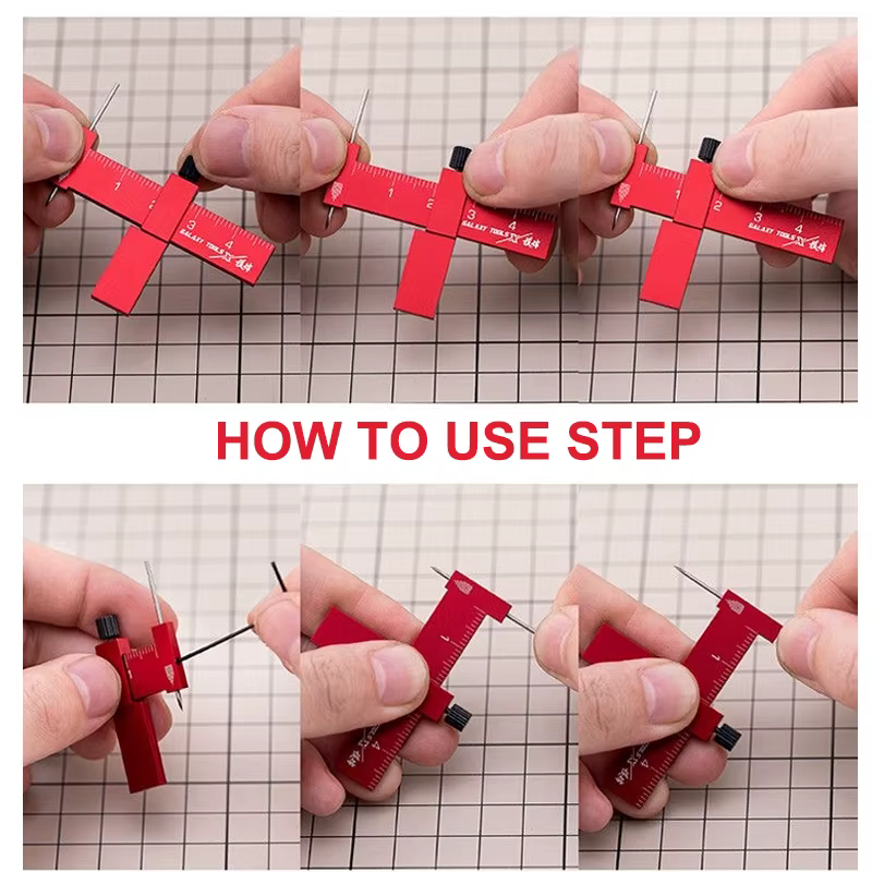 Outils de construction : Règle de traçage équidistante et traçeurs parallèles pour créer des lignes de contour gravées sur les modèles