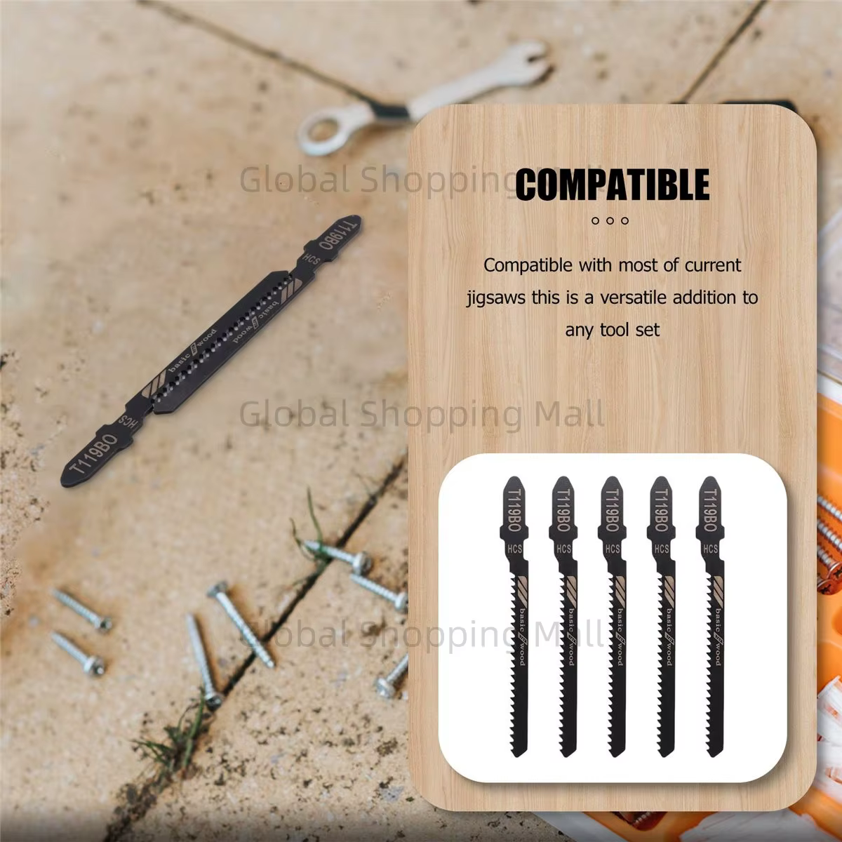Jeu de lames de scie sauteuse T119BO