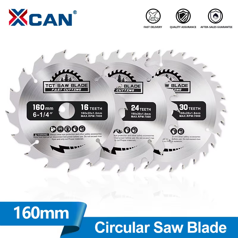 XCAN 1pc lame de scie circulaire 160mm disques de coupe du bois