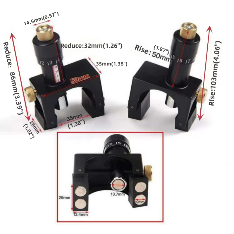 Gabarit de réglage Vernier de lame de couteau de jonction de raboteuse magnétique réglable de rabotage de Table de
