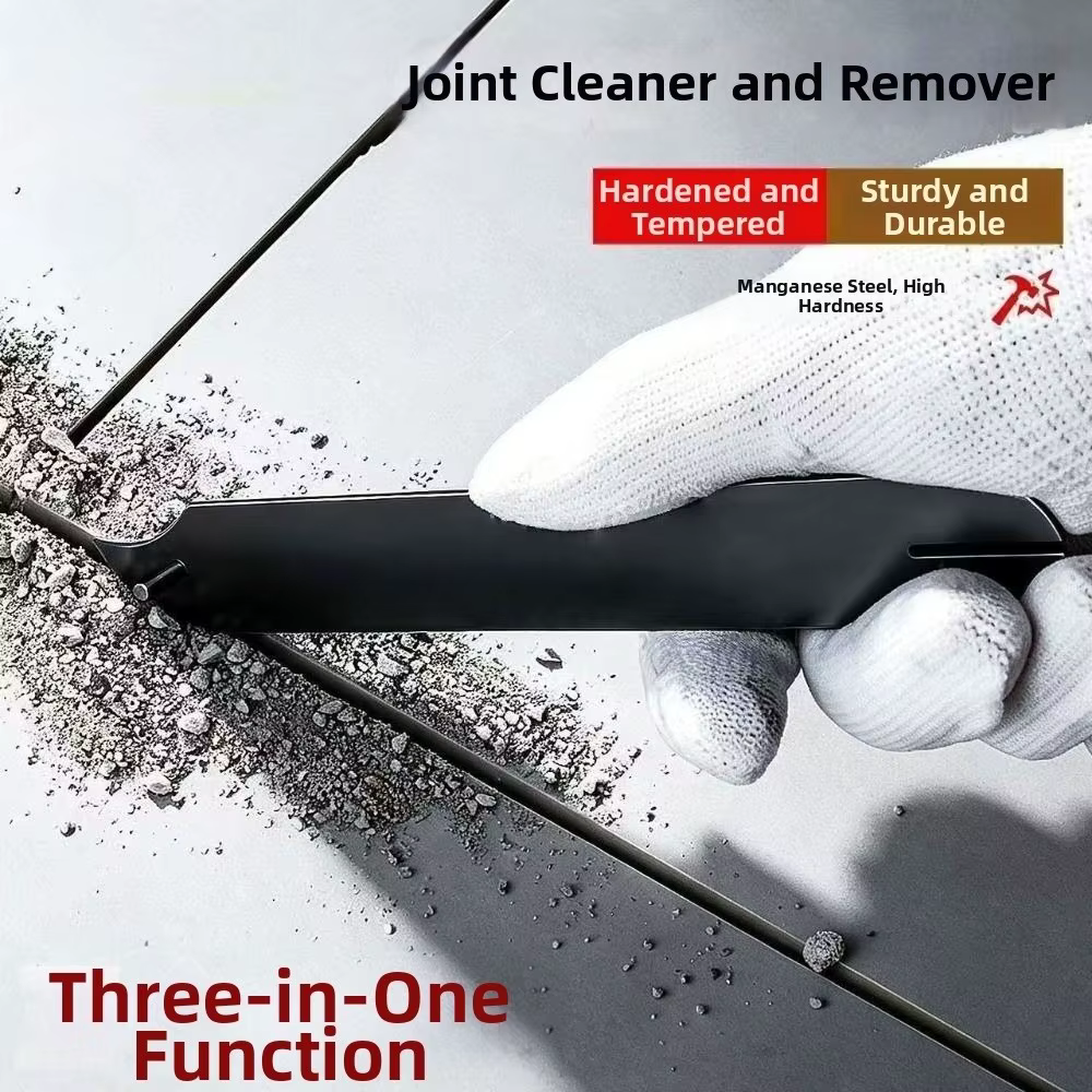 Racloir à joint mural et de sol, décapant de coulis pliable, outil de décapage de joint de carrelage, outil de décapage de mastic en acier au tungstène